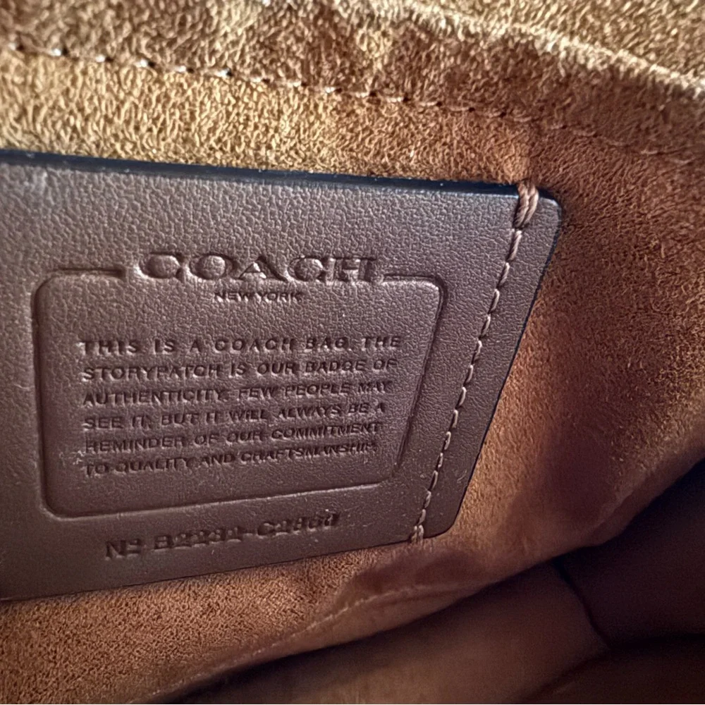 Coach Colorblock Klare Crossbody in green and purple - Picture 9 of 9